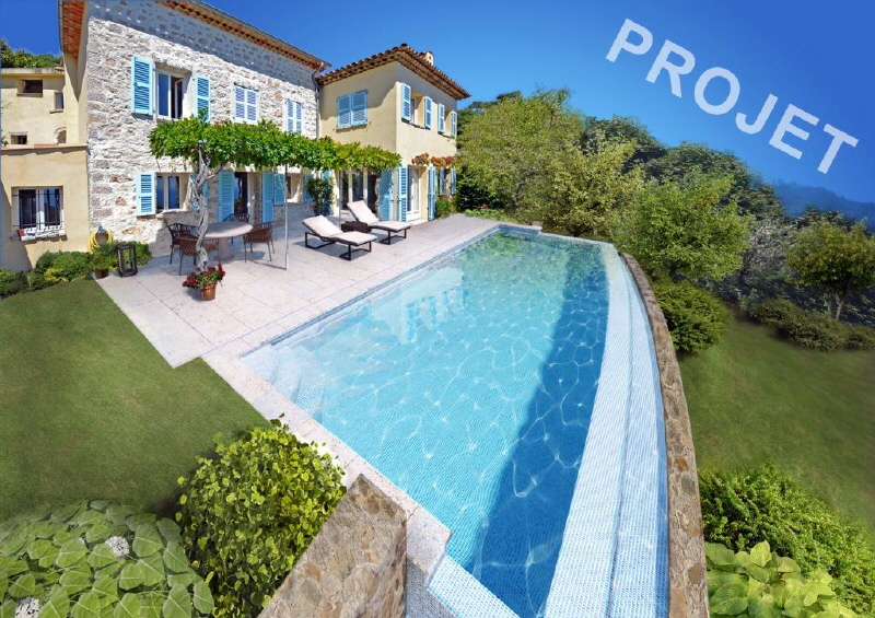 Villa La Turbie Projet Piscine 03